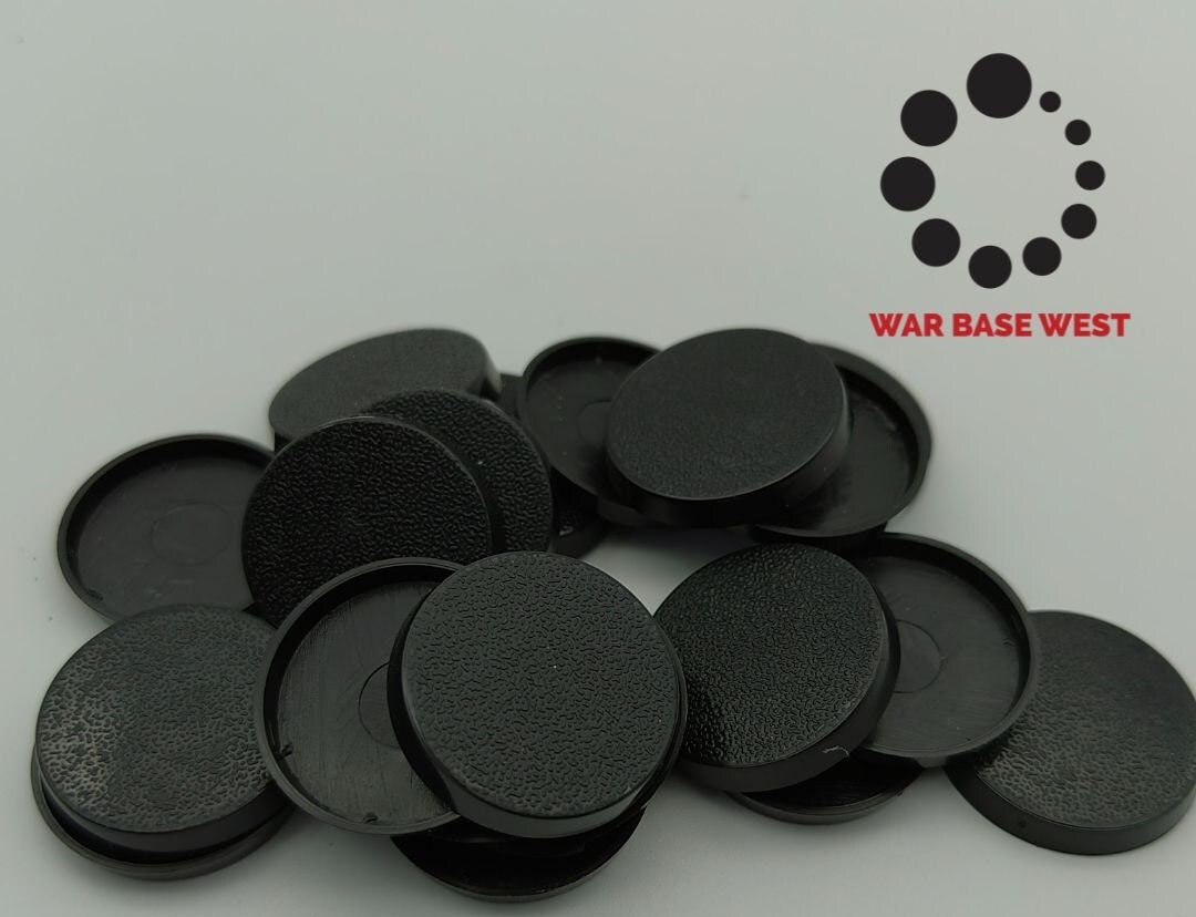 Lot de 100 bases rondes de 25 mm pour Warhammer 40k et AoS Games Workshop Wargame Bitz Lot de 100 bases rondes de 25 mm pour Warhammer 40k et AoS Games Workshop Wargame Bitz