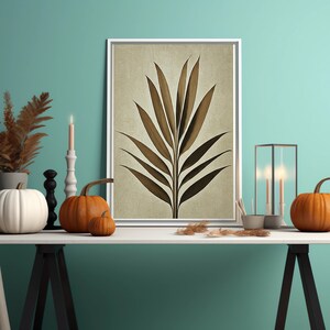 Fern leaf Abstract Wall Art Set Abstract Floral Botanical Prints Minimalist Modern Art Boho Wall Decor
