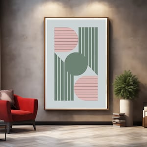 Shapes Abstract Wall Art Set Abstract Floral Botanical Prints Minimalist Modern Art Boho Wall Decor