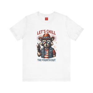 Fourth of July Let&#39;s Chill Red White Blue Tee, USA Patriotic Shirt, Independence Day Unisex T-shirt, Americana Holiday Top, July 4th Apparel