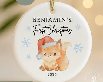 Baby First Christmas Ornament Personalized Baby Keepsake, Personalized Baby Ornament, Baby Ornament, Custom Newborn Keepsake Ornament