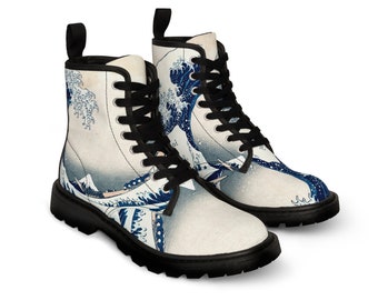 Women's Boots “The Great Wave off Kanagawa”