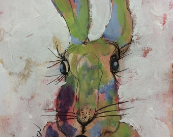 Bunny art | Etsy
