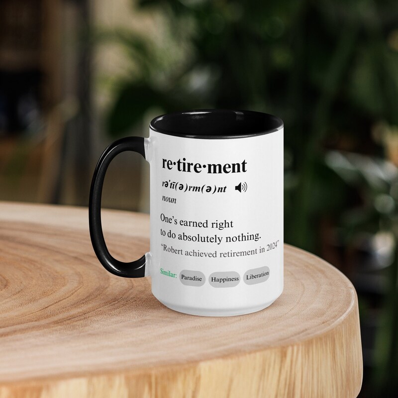 Retirement Mug Etsy