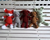 PATTERN BUNDLE: 5-in-1 Crochet Stuffed Animals Pattern // Crochet Amigurumi Pattern // Beginner Crochet Amigurumi Pattern