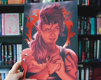 Baldurs Gate 3 - Karlach Portrait - Foiled Prints
