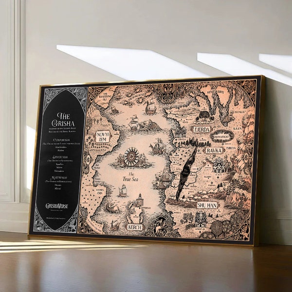 PNG The Grisha Trilogy Map, Ravka Map, Grishaverse Map, World of the Grisha Map, Fjerda Map, Leigh Bardugo's Map,Shadow and Bone Map Digital