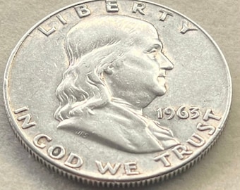 1963 Franklin- Half Dollar Silver.  Great Bell Lines