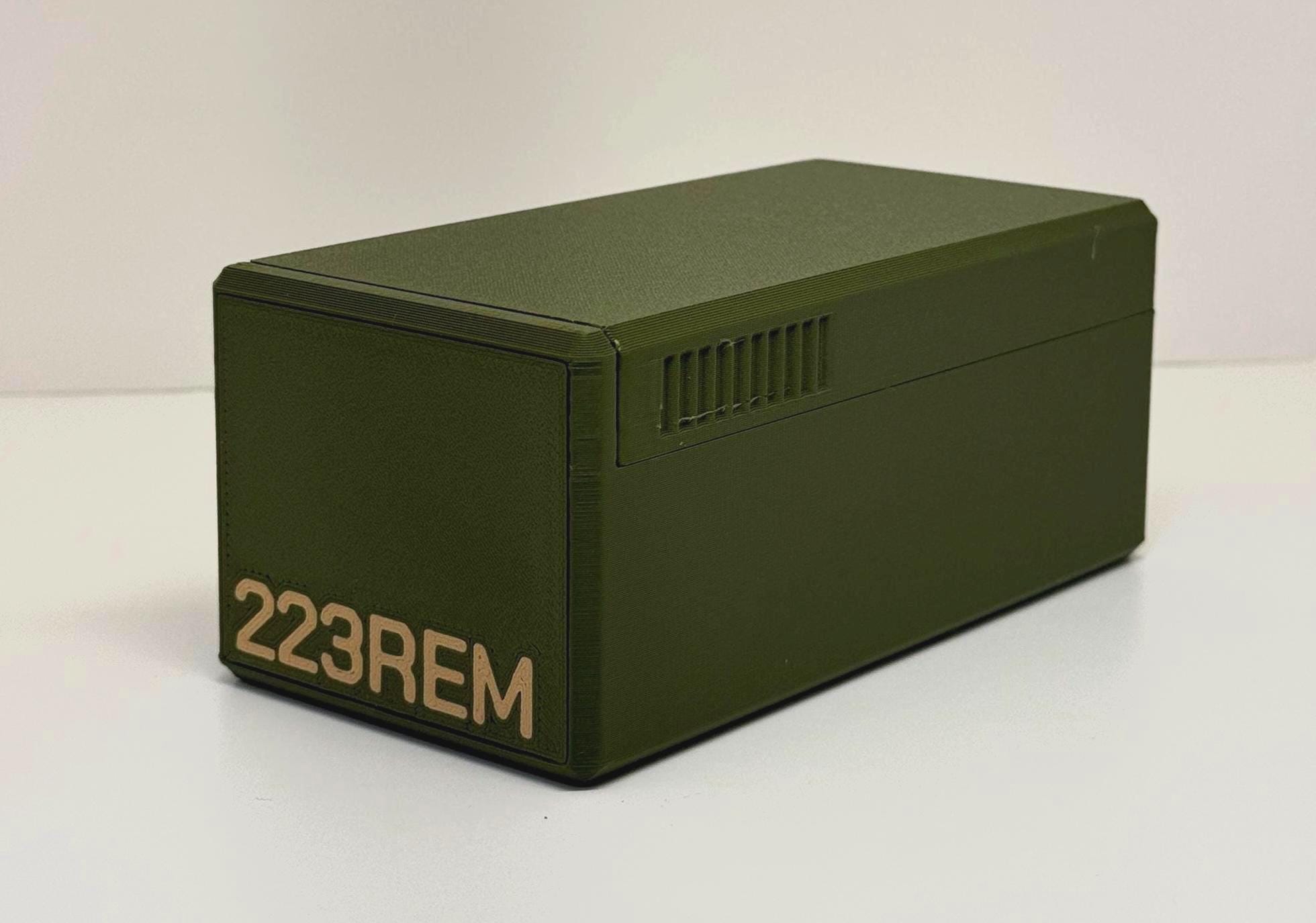 223 / 5.56 Ammo Storage Box – 3D Printed 50-round Holder | Durable