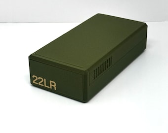 22LR Ammo Storage Box – 3D Printed 100-Round Holder | Durable Snap-Fit Range & Reloading Case