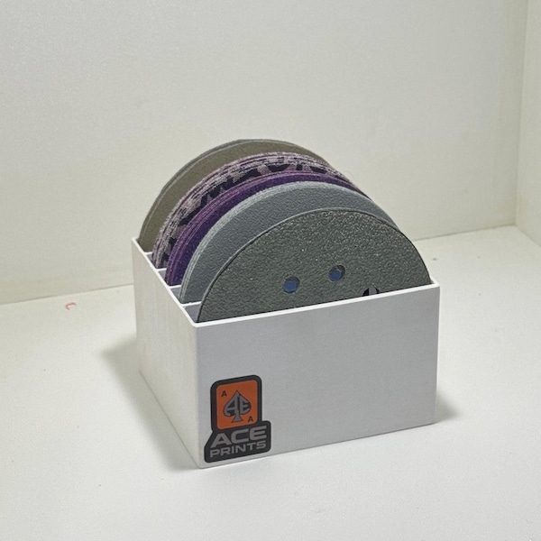 5-Inch Sanding Disc Organizer – 3D Printed PETG Organizer