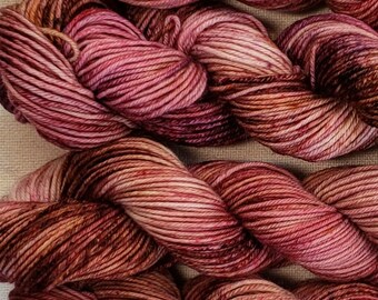 Hand Dyed Sock Sett Weight Yarn for Knitting or Crochet