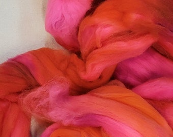 Faux Cashmere Hand Dyed  for Hand Spinning Yarn or Blending Fibers