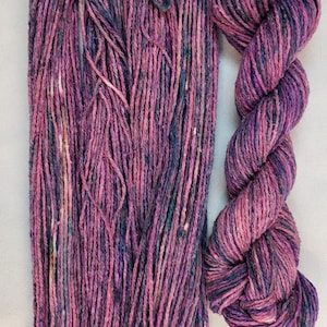 Hand Dyed Silk Yarn for Knitting or Crochet