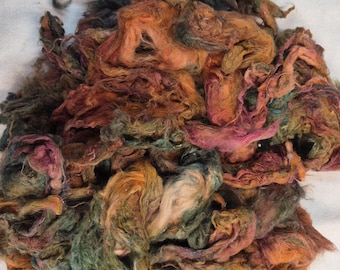 Tussah Noil for Art Yarn Spinning