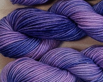 Hand Dyed Sock Sett Weight Yarn for Knitting or Crochet Weaving