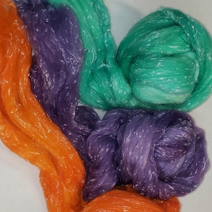 Hand Dyed Spinning Fiber for Hand Spinning Yarn or Blending Fibers Felting