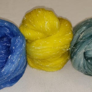 Hand Dyed Spinning Fiber for Hand Spinning Yarn or Blending Fibers Felting