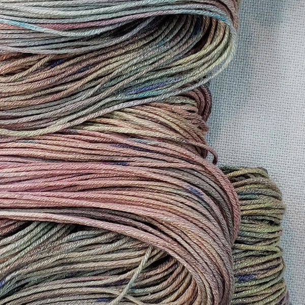 Hand Dyed Bamboo Cotton Yarn for Knitting or Crochet