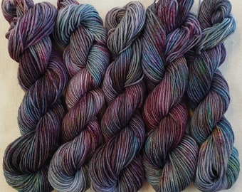 Hand Dyed Sock Sett Weight Yarn for Knitting or Crochet