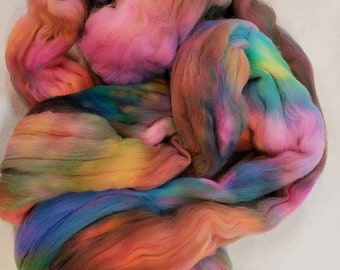 Faux Cashmere Hand Dyed  for Hand Spinning Yarn or Blending Fibers