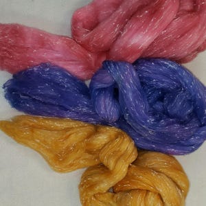 Hand Dyed Spinning Fiber for Hand Spinning Yarn or Blending Fibers Felting