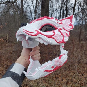 3D Printed Articulating Kitsune Mask