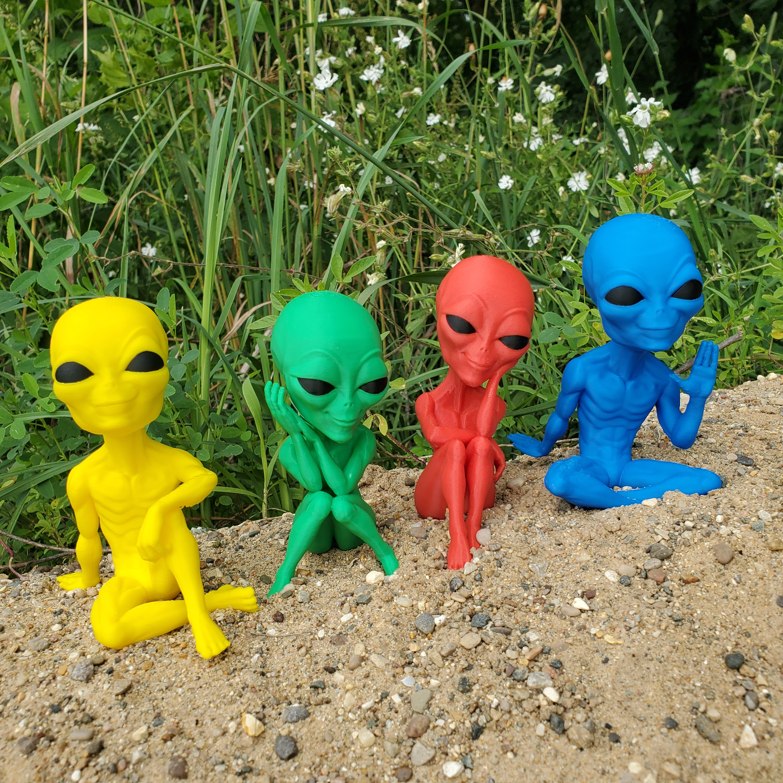 3D Printed Alien Figures - Etsy