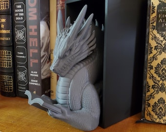 3D Printed Reading Dragon Bookend