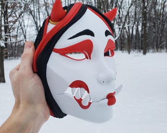 3D Printed Kuchisake Mask - 4 Options