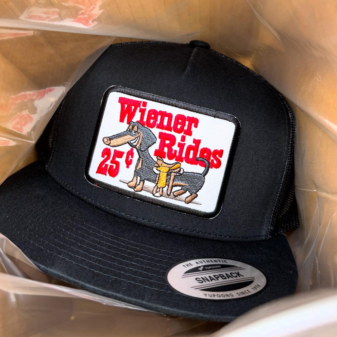 Wiener Rides 25 Cents Hat - More Hat Options Available - Etsy