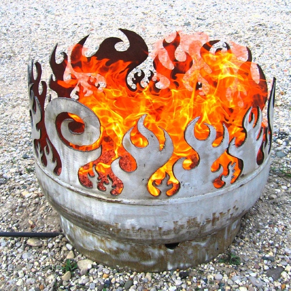 Beach Burner Portable Bonfire 24 inch Recycled Steel Fire Pit