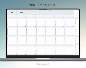 Monthly Calendar Template