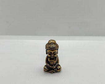 Vintage Brass Buddha. (ornament/figure)