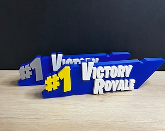 3d Printed Victory Royale Sign Battle Royale