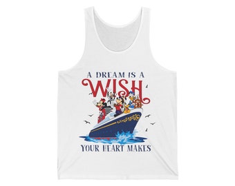 Wish Disney Cruise Unisex Jersey Tank