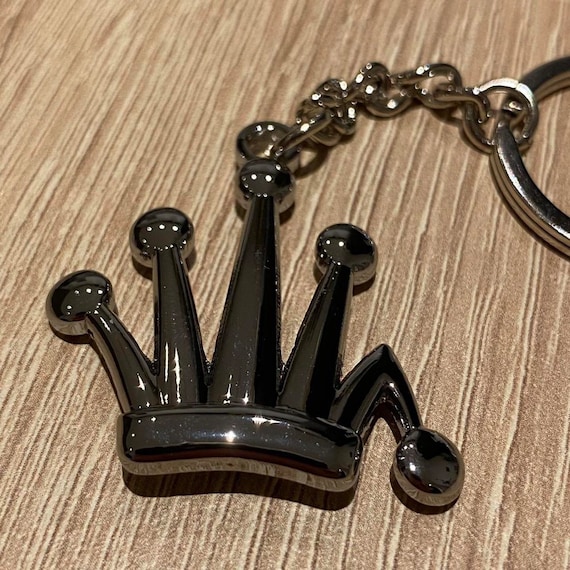 Stussy Bent Crown Keyring in Silver Metal - image 1