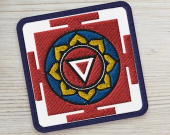 Kali Yantra Embroidered patch, Hindu Goddess Kali Ma, Spiritualized Gift, Mindfulness Meditation Patch, Religious Deity, Yoga Zen Gifted