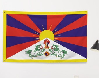 チベット国旗、自由チベット国旗 - Etsy 日本
