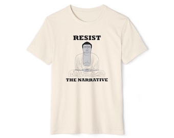 Zen Buddha Organic Cotton T-Shirt, Meditative Gift