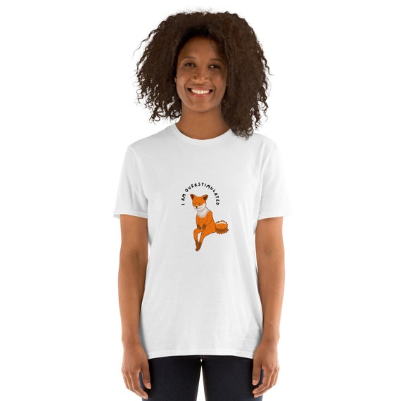 Overstimulated Fox T-Shirt | Funny ADHD Neurodivergent Tee