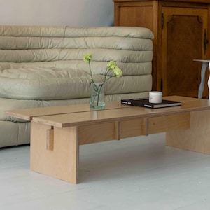 Split Baltic Birch Coffee Table | Modern Japanese Low Table | Chabudai | Japandi