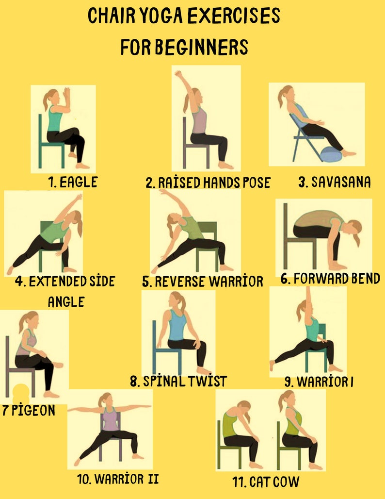 Chair Yoga for Senıors, Chair Exercise for Beginners, Fitness Tracker