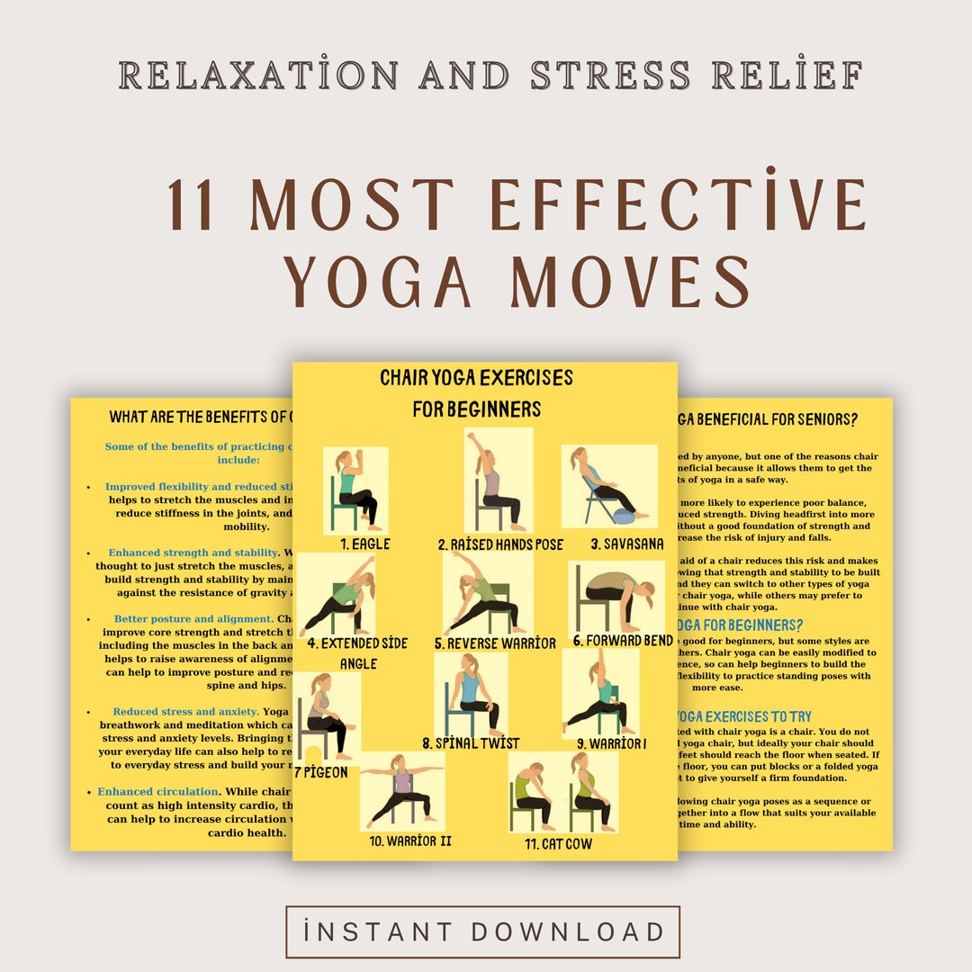 Chair Yoga for Senıors, Chair Exercise for Beginners, Fitness Tracker