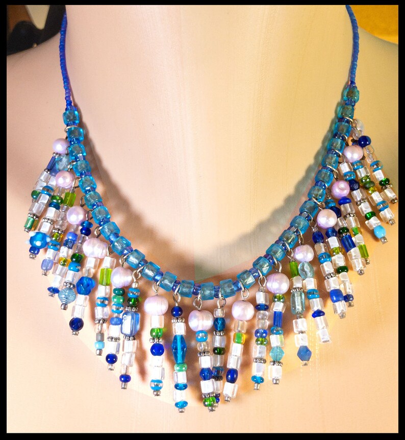 Bewitching Ibiza Beach Style Blues Necklace