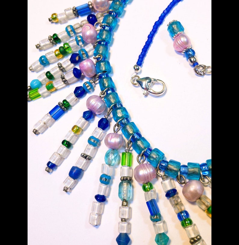 Bewitching Ibiza Beach Style Blues Necklace