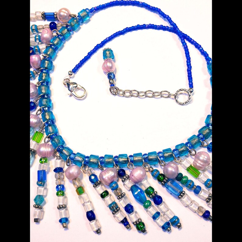 Bewitching Ibiza Beach Style Blues Necklace