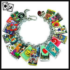 Handmade TAROT Card Charm Bracelet! FUN!!!