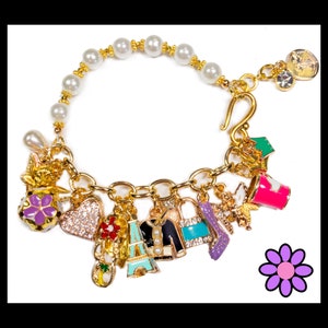 GIRLY PEARLY Charm Bracelet!