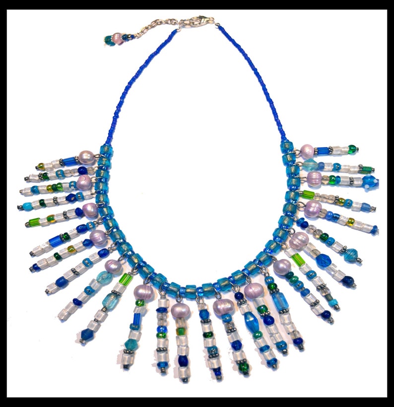 Bewitching Ibiza Beach Style Blues Necklace